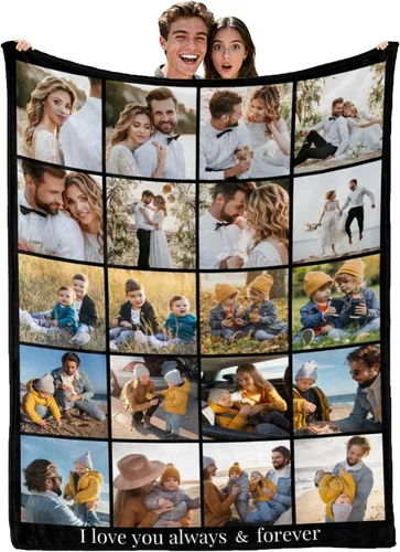 Miniatura 8 de envía al día siguiente, manta personalizada con texto en imagen, manta personalizada de foto, manta de franela personalizada, regalos personalizados