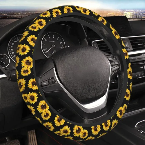 Miniatura 10 de Funda universal para volante de concientización del autismo para mujeres y hombres, protector universal de volante de 15 pulgadas, antideslizante