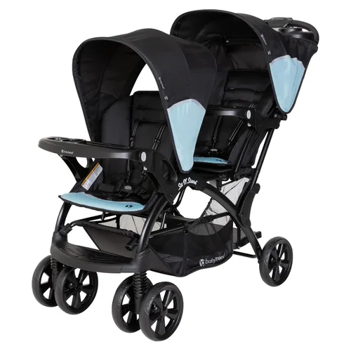 Miniatura 7 de Baby Trend Sit N' Stand - Cochecito doble, ónix Ónice