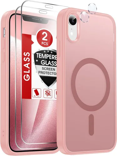 Miniatura 18 de LeYi Funda para iPhone XR: con protector de pantalla X2 + 2 funda para cámara [compatible con MagSafe] Funda protectora magnética i iphoneXR