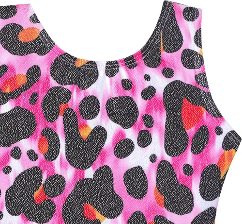 Miniatura 168 de HOZIY - Leotardos de gimnasia con pantalones cortos brillantes para niñas pequeñas; estampados de unicornio, aurora, arco iris, sirena, dinosaurio