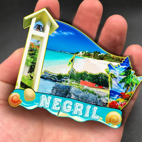 Miniatura 4 de Negril Jamaica - Imán de madera 3D para nevera, viajes, coleccionables, recuerdos, decoración, manualidades hechas a mano