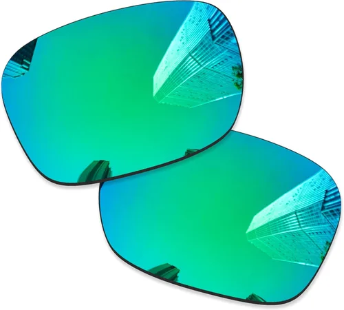 Miniatura 3 de Lentes de repuesto para gafas de sol Oakley Holbrook XXL OO9487/Holbrook XXL Asian Fit 2.402 in Rojo fuego + verde