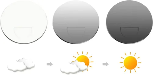 Miniatura 4 de Gafas de lectura bifocales fotocromáticas de transición para hombres y mujeres, gafas de sol deportivas cuadradas rojas para lectores 0 ~+4.00