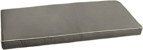 Miniatura 35 de Sorra Home CBENCH - Cojín de banco para interiores y exteriores, 60 pulgadas de ancho x 18 pulgadas de profundidad, color plateado fundido Sunbrella