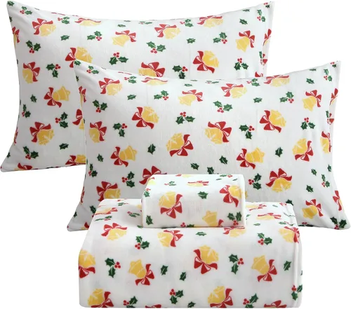 Miniatura 15 de Softan Sábanas de Vellón Tamaño Full, Suaves Como Franela, Sábanas de Felpa Cálidas y Esponjosas, Ropa de Cama de Microvellón Polar de Terciopelo