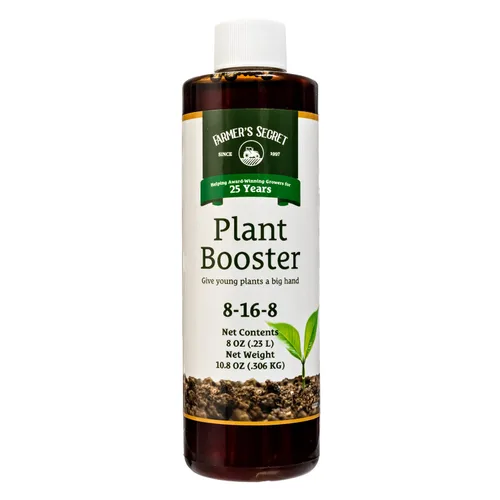 Farmer's Secret Potenciador de plantas (8 onzas), súper concentrado, fórmula de alto contenido de fósforo para plantas en etapa temprana, promueve
