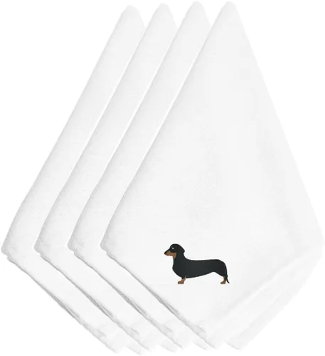Miniatura 62 de Caroline's Treasures BB3448NPKE Affenpinscher - Juego de 4 servilletas bordadas, lavables, suaves, duraderas, servilletas de mesa para hotel