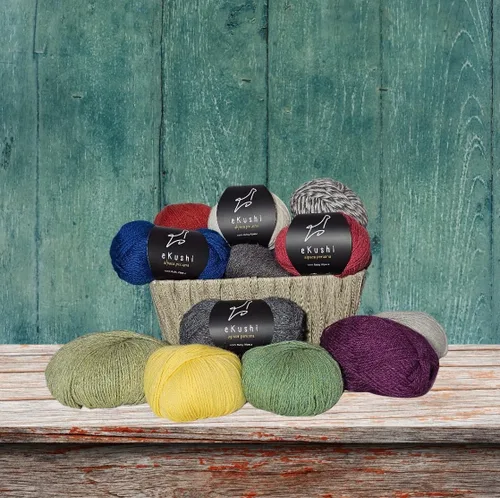 Miniatura 8 de 100% hilo de alpaca bebé para tejer y hacer ganchillo, juego de 3 madejas de hilo de alta calidad DK, ligero, hipoalergénico y térmico fabricado