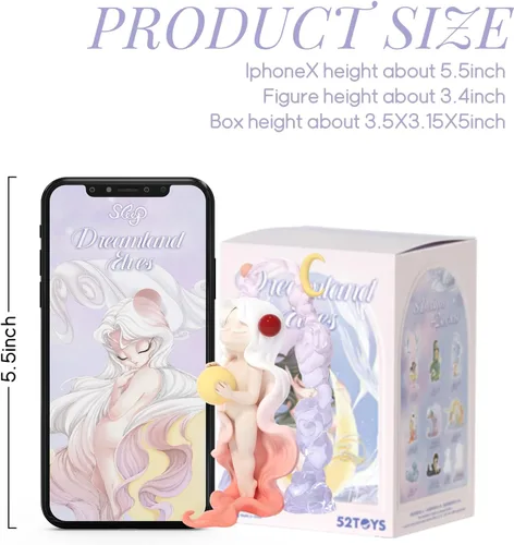 Miniatura 3 de 52TOYS Caja de sorpresas Candybox Sleep Dreamland Elfos 1 unidad, juguete coleccionable Kawaii, decoración creativa para habitación y escritorio