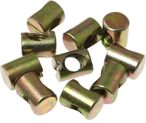Miniatura 5 de RLECS Tuercas de barril ranuradas M8 Pozidriv M8, clavijas cruzadas, tuercas ranuradas, martillo de tuerca horizontal para muebles, camas, sillas
