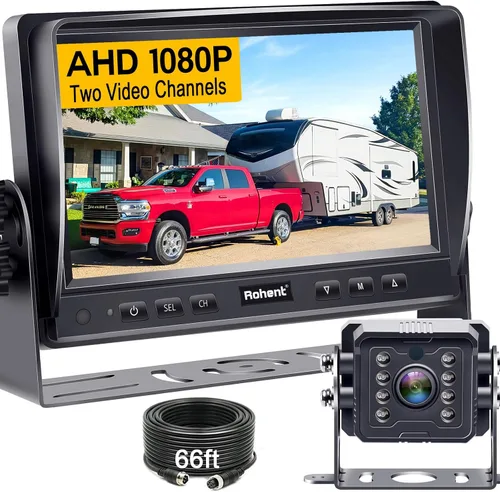 Miniatura 11 de Cámara de respaldo HD 1080P para automóviles, visión nocturna, gran angular de 170°, impermeable, fácil instalación, imagen clara para camiones
