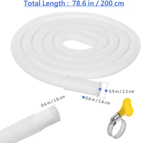 Miniatura 4 de Housoutil Manguera flexible universal para aire acondicionado, manguera de drenaje de agua, sistemas de aire acondicionado, línea de drenaje