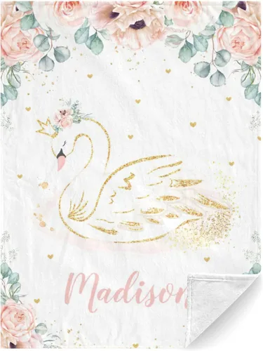 Miniatura 19 de Mantas de bebé personalizadas con nombre, manta de bebé personalizada para niñas, regalos de bebé, manta suave y cálida para recepción de pañales