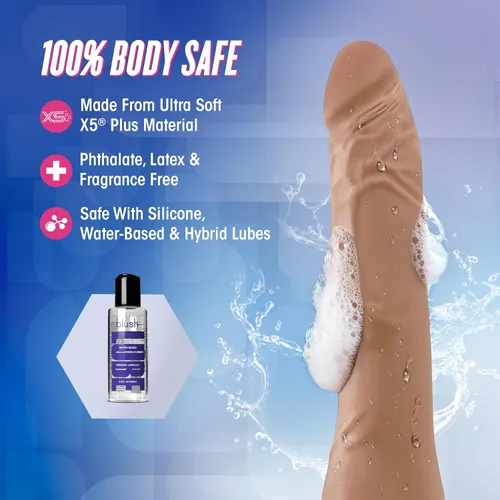 Miniatura 5 de Au Naturel Roberto - Sensa Feel - Consolador realista de doble densidad de 9.25 pulgadas de largo - Eje flexible - Base de ventosa, compatible