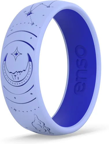 Miniatura 27 de Enso Rings Signature Etched Collection - Anillos clásicos de silicona grabados - Diseño cómodo y flexible - Fabricado en Estados Unidos