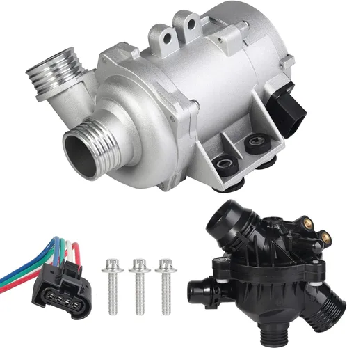 Miniatura 2 de Bomba de agua de motor eléctrico 11517586925 y termostato apto para BMW 325i 325xi 328i 328xi 330i 330xi 525i 525xi 528i 528xi 530i 530xi x3 x5 z4