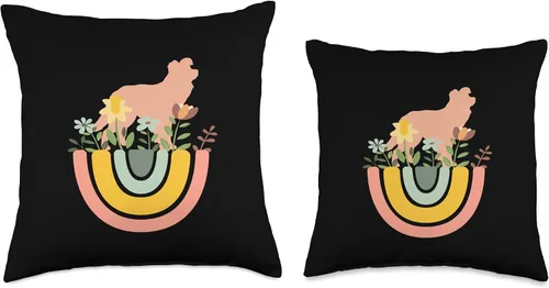Miniatura 3 de Border Collie Dog - Mom Dad Pet Cute Rainbow Boho Pink Throw Pillow