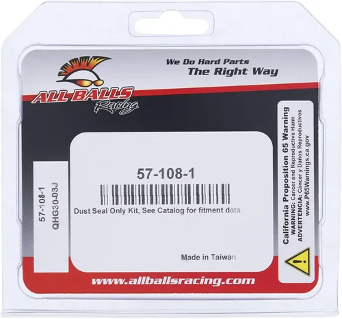 Miniatura 4 de All Balls Kit de retenes de polvo Racing solo compatible con/repuesto para Aprilia Dorsoduro 750, Mana 850 07-14, 57-108-1