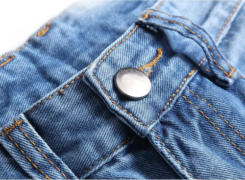 Miniatura 7 de ZEESEN Jeans rasgados para hombre, ajustados, ajuste regular, pierna cónica, desgastados, pantalones de mezclilla para hombre con agujero