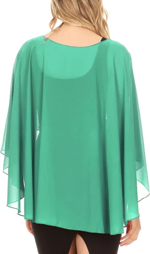 Miniatura 2 de Sakkas Anya - Capa de gasa suave para mujer, para boda, dama de honor, novia, bolero