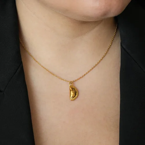 Miniatura 4 de SITOS - Colombia Necklace Empanada Pendant Colombian Souvenirs Pierogi or Dumpling Food Jewelry Latina gifts Latino Food Products
