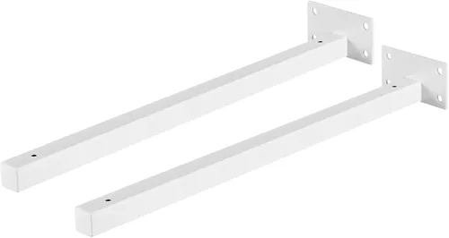 Miniatura 13 de uxcell Soportes de estante flotantes, 2 soportes de metal industriales de 4 pulgadas para estantes montados en la pared, color negro
