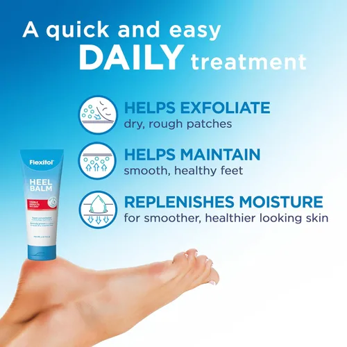Miniatura 5 de Flexitol Bálsamo para el talón, rica crema hidratante y exfoliante para pies, versión original, 4 onzas