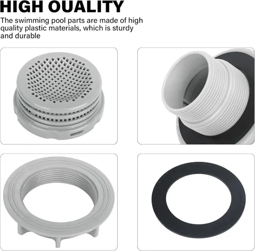Miniatura 3 de CVILL para Intex pieza de repuesto 10253 Adaptador de rejilla de filtro para piscina