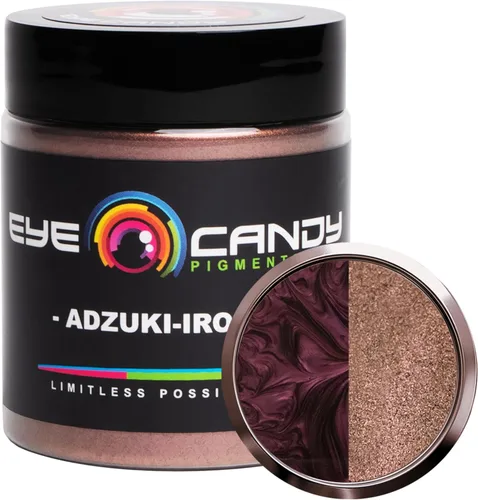Eye Candy Polvo de pigmento de mica premium Adzuki-IRO rojo (25 G), multiusos, aditivo para artes y manualidades, epoxi, arte de resina, esmalte de