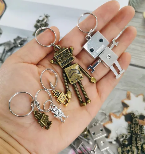 Miniatura 3 de 12 paquetes de robots de metal pequeños a granel para la escuela, regalos de fiesta de verano y premios de fin de año para estudiantes de profesores