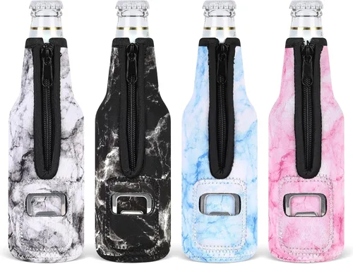 Miniatura 9 de 4 paquetes de fundas aisladas para latas delgadas de 12 onzas, con relieve en panal, fundas aisladas de neopreno para latas delgadas de refresco