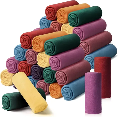 Miniatura 8 de Kinlop Manta de forro polar a granel de 60 x 50 pulgadas, suave, ligera y acogedora, manta cálida de felpa para mascotas, para cama, sofá, hogar