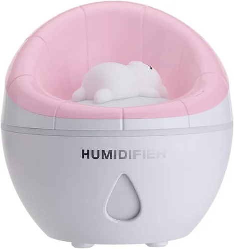 Humidificador de sofá pequeño USB, mini humidificador frío de 13.8 onzas líquidas, volumen de agua, apagado con un solo toque para el hogar,