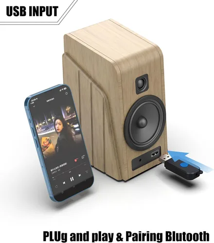 Miniatura 4 de Kit USB Bluetooth para coche, adaptador receptor Bluetooth 5.3 [micrófonos más fuertes y cancelación de ruido] y [conectar y usar] para música
