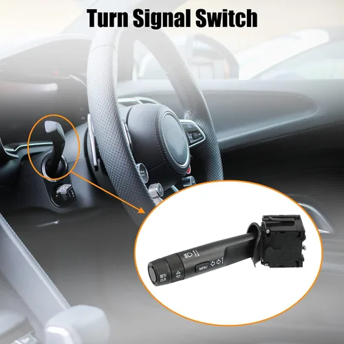 Miniatura 2 de X AUTOHAUX 20941129 Interruptor de luz de señal de giro Columna Conjunto de interruptor multifunción para Chevrolet Cruze 2011-2016 para Buick Regal