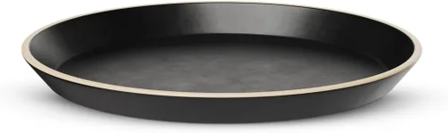 Miniatura 2 de KooK Platos de ensalada, platos redondos de cerámica para aperitivos y postres, aptos para lavavajillas y microondas, gres, borde alto, 8.5