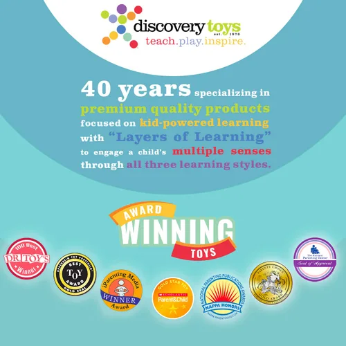 Miniatura 5 de Discovery Toys Super Yummy - Mordedor 5 perillas de dentición para bebés, bebés y niños pequeños, juguete calmante para la dentición sin BPA desde
