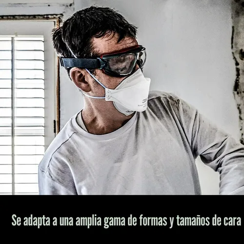Miniatura 9 de 3M Aura Particulate Respirator 9205+ N95, Lightweight, 3 Panel Designed Helps Provide Comfortable and Convenient Respiratory Protection, 3-Pack