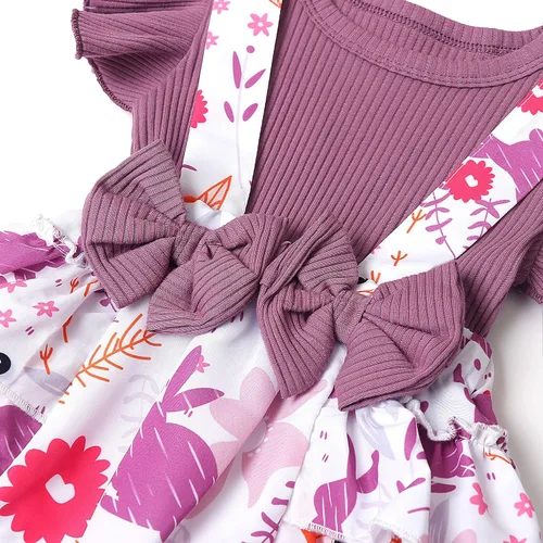 Miniatura 7 de SAPGEJJDJFGE Newborn Baby Girl Clothes Infant Long Sleeve Ruffle Romper Baby Fall Winter Outfits for Girls with Headband