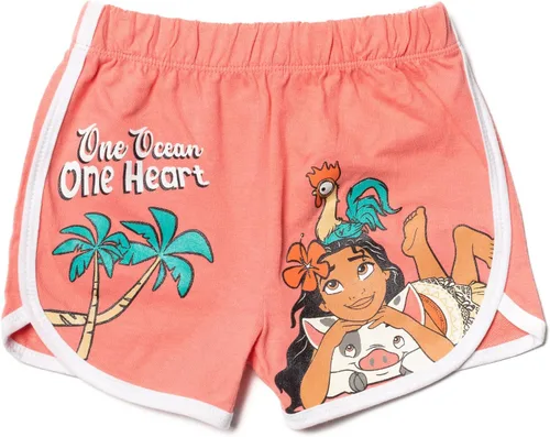 Miniatura 3 de Disney Moana Rapunzel Tiana French Terry - Paquete de 3 pantalones cortos para niñas pequeñas a grandes