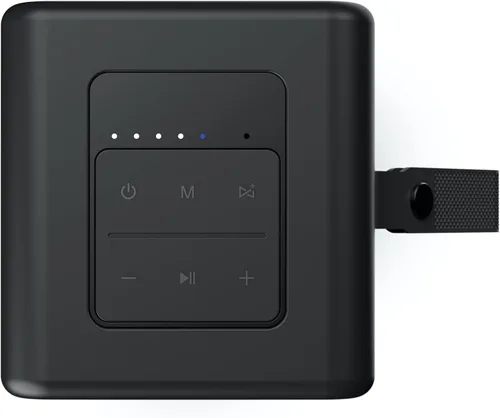 Miniatura 4 de AT&T Essentials - Altavoz Bluetooth retro de 15 W, IPX6 impermeable, Bluetooth 5.3, modos de luz LED, control de graves y agudos, batería de 12