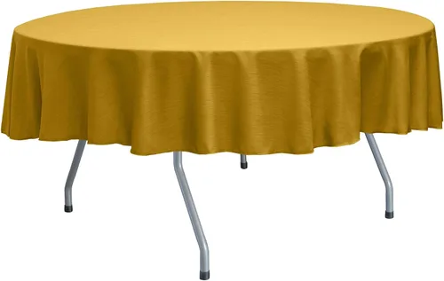 Miniatura 55 de ULTIMATE TEXTILE Mantel redondo reversible Shantung Satin Majestic de 72 pulgadas, color verde salvia