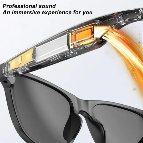 Miniatura 3 de Gafas inteligentes con audio de oído abierto, gafas de sol Bluetooth para actividades al aire libre para hombres, gafas de audio inteligentes