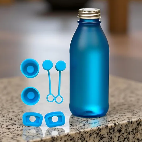 Miniatura 3 de Juego de 6 tapones de silicona para Stanley Cup a prueba de derrames, tapones antiderrames, antipolvo para botellas de agua deportivas y accesorios