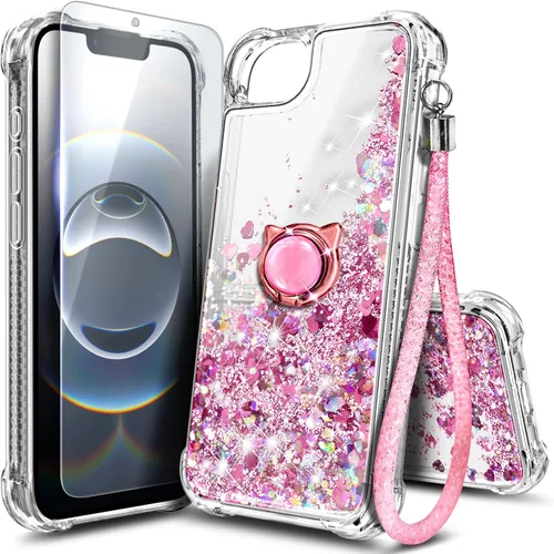 Miniatura 47 de NGB Diseñada para Funda de Teléfono iPhone 11, Morado/Azul Funda Bonita con Purpurina Líquida Brillante para Mujeres Niñas Niños con Protector