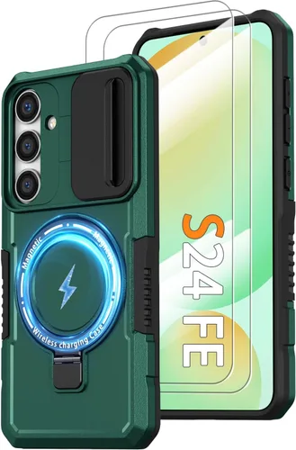 Miniatura 58 de Funda magnética para Samsung Galaxy Note 20 Ultra con soporte de anillo [con protector de pantalla] [Compatible con carga inalámbrica MagSafe] Funda