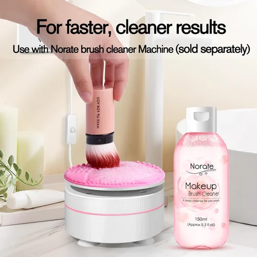 Miniatura 3 de Norate Limpiador de brochas de maquillaje, solución limpiadora de brochas de maquillaje, limpiador de maquillaje para brochas de maquillaje, esponja