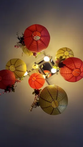 Miniatura 8 de 6 linternas de papel redondas decorativas colgantes para Año Nuevo, cumpleaños, boda, Navidad, graduación, decoración de fiestas en interiores