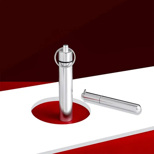 Miniatura 6 de Boao Soporte portátil de metal para palillos de dientes de 4 piezas, 2 tamaños, soporte de bolsillo de acero inoxidable, funda impermeable